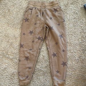 Brown star sweatpants by the brand if it were me